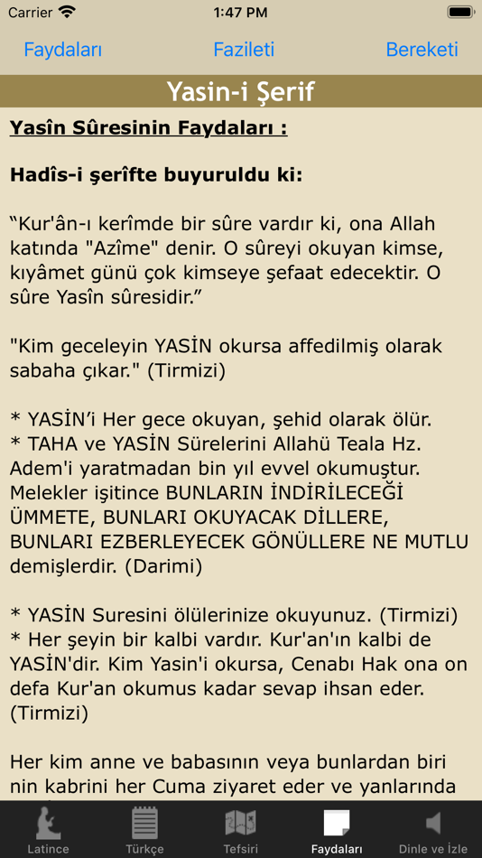 #3. Yasin-i Şerif (Yasin Suresi) (iOS) Podle: Tansel Demir