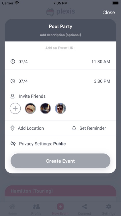 Plexis – Events With Friends