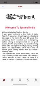 Taste of India Rosyth screenshot #1 for iPhone