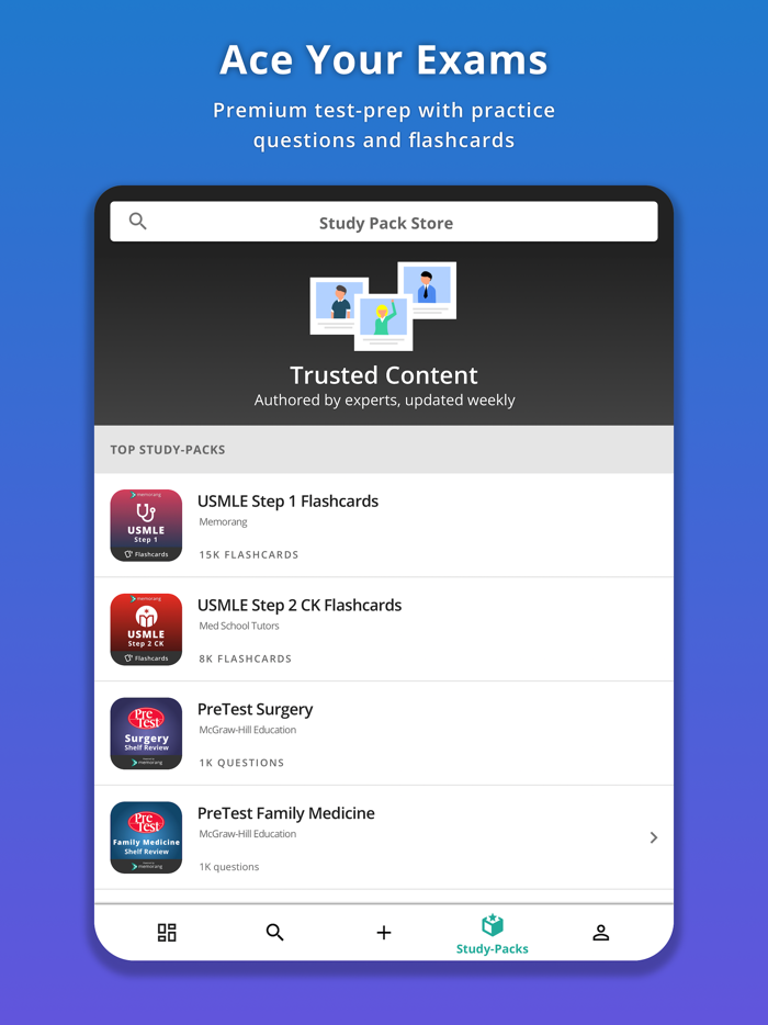 Memorang Flashcards and Quizzes
