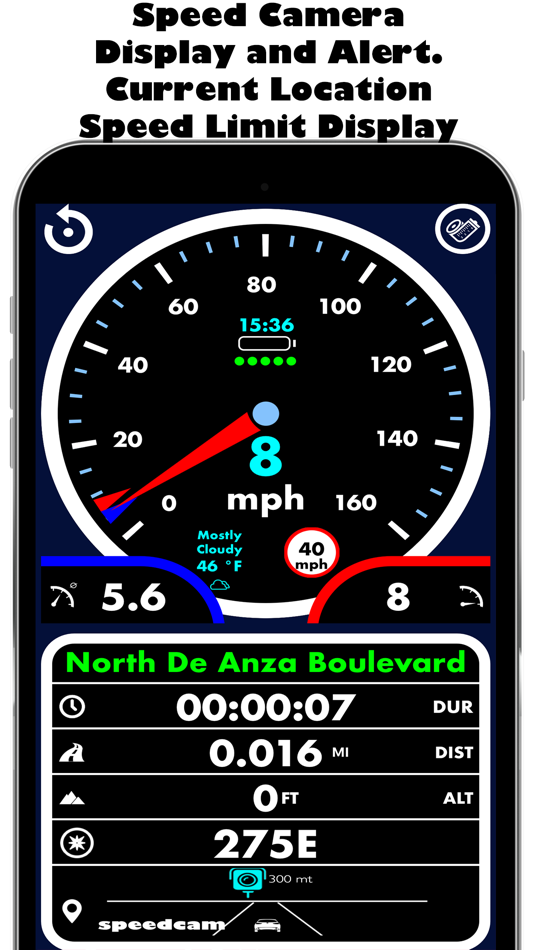 #6. Speedometer •• (iOS) Podle: Matrix Software Co.