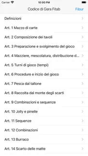 codice di gara burraco iphone screenshot 4