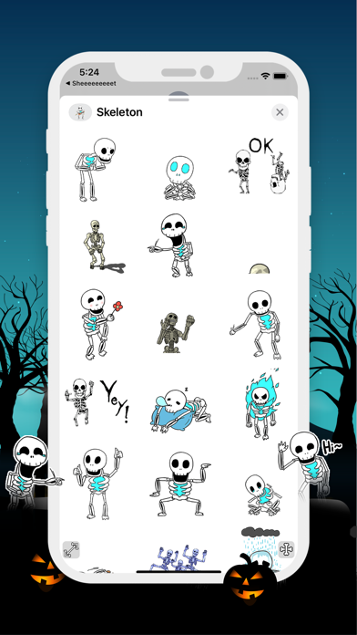 Halloween Skeleton Animated screenshot 4