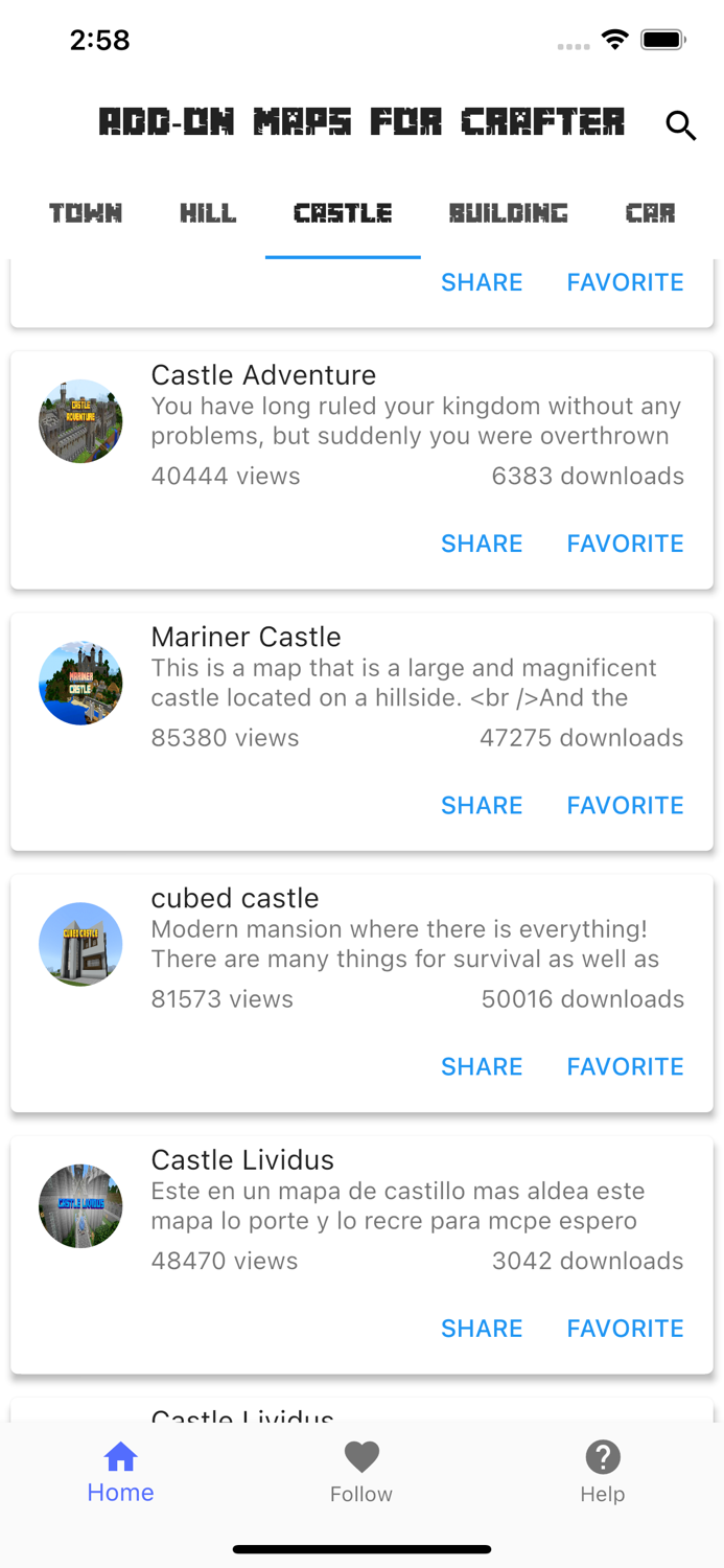 Change Maps for Crafter MCPEDL