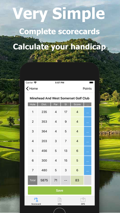 Golf Handicap + GPS - MOGC screenshot 2