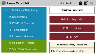 Home Care LINK Screenshot