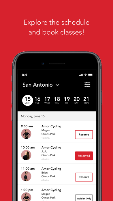 Amor Cycling + Fitness Screenshot