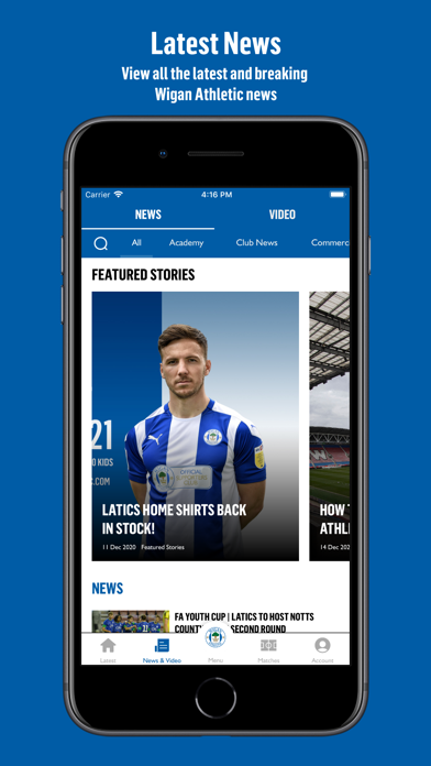 Wigan Athletic FC Screenshot