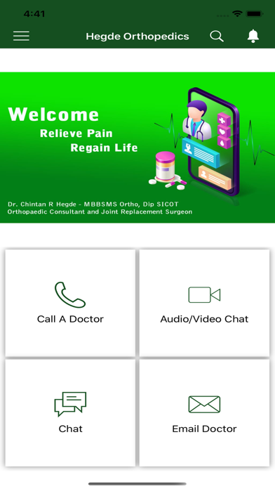 Hegde Orthopedics Screenshot