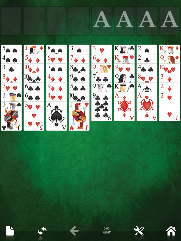 FreeCell Solitaire Card Game. by Richard Buckingham