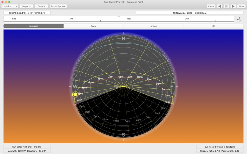 #5. Sun Seeker Pro (macOS) Με: ozPDA