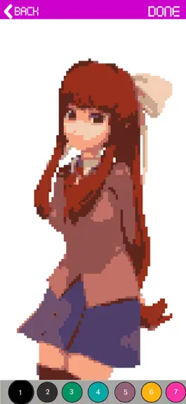 Game screenshot Anime Coloring Game -Doki doki mod apk