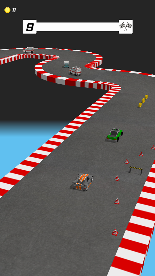 #3. Micro Voxel Racing (iOS) Bởi: Daniel Piontzik