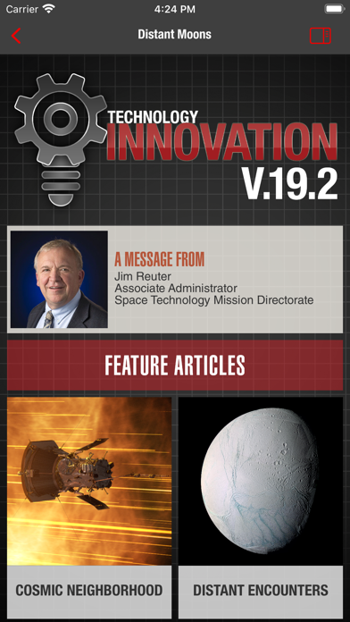 NASA Technology Innovation Screenshot