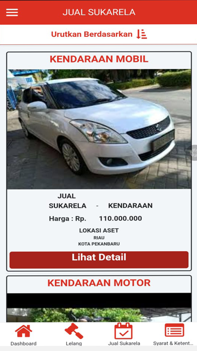 Bank Jatim Lelang Screenshot