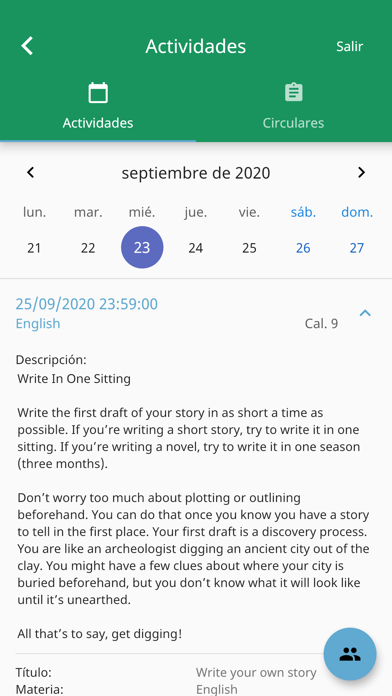 Screenshot #1 pour Colegio Mundo Bilingüe