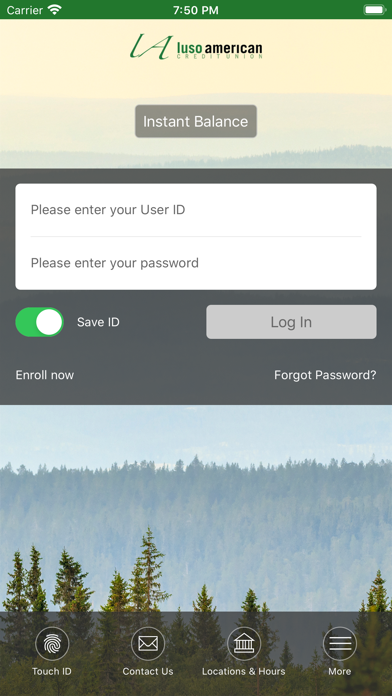 Luso Credit Union Screenshot