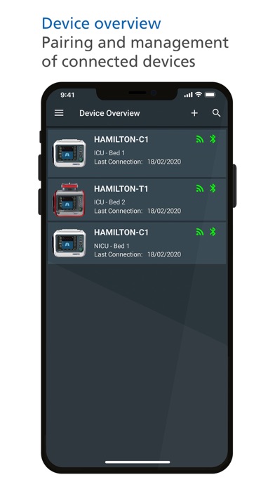 Hamilton Connect App Screenshot