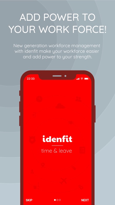 idenfit - time & leave Screenshot