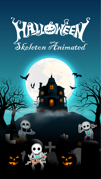 Screenshot #1 pour Halloween Skeleton Animated