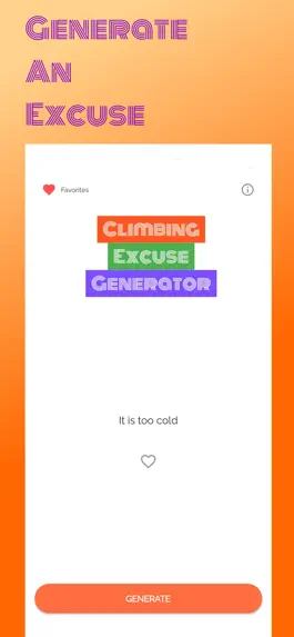 Game screenshot Climbing Excuse Generator hack