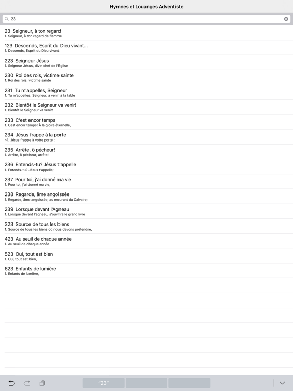 Screenshot #6 pour Hymnes et Louanges Adventiste