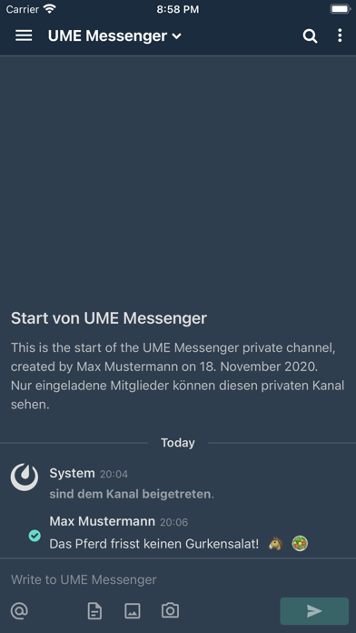 UME Messenger Screenshot