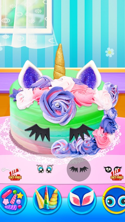 Unicorn Food - Rainbow Cake screenshot-5