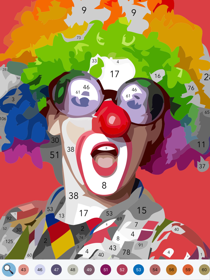 Paint the Photo by Number Game