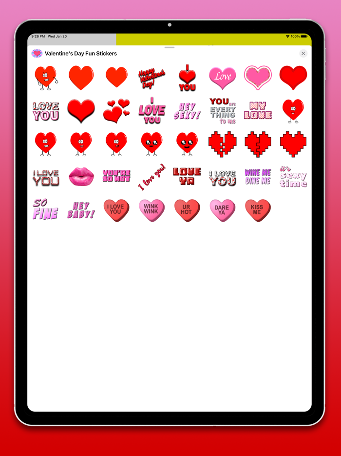 Valentines Day Fun Stickers
