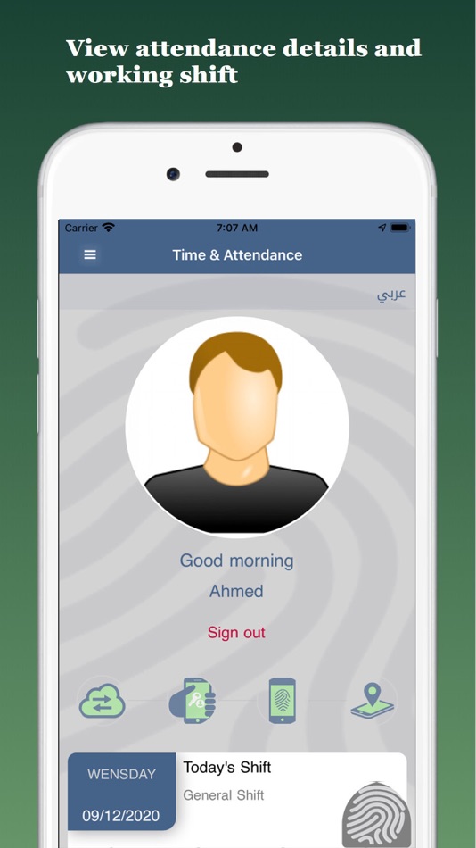 #1. Ontime T&A (iOS) Podle: AlFursan Company for Communications and Information Technology LLC