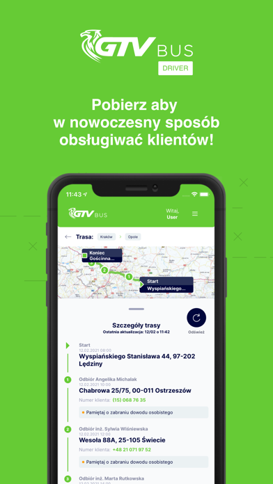 Screenshot #1 pour Aplikacja kierowcy GTV Bus