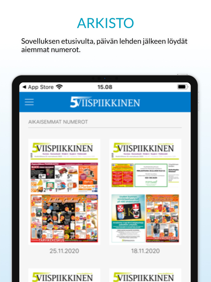 Viispiikkinen päivän lehti