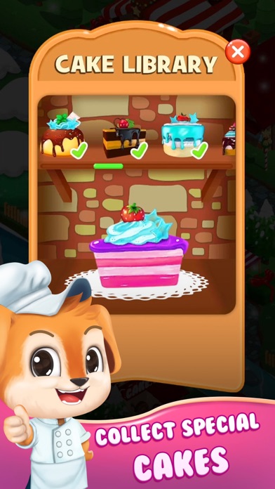 Cake Crush Link Match 3 Puzzle Screenshot