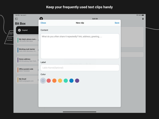 Screenshot #6 pour Bit Box - Clipboard Manager