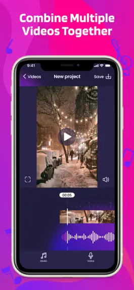 Game screenshot Video collage with music apk