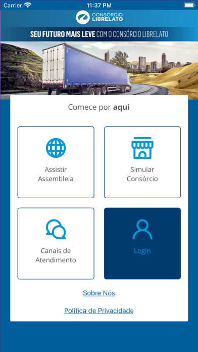 Consórcio Librelato Screenshot