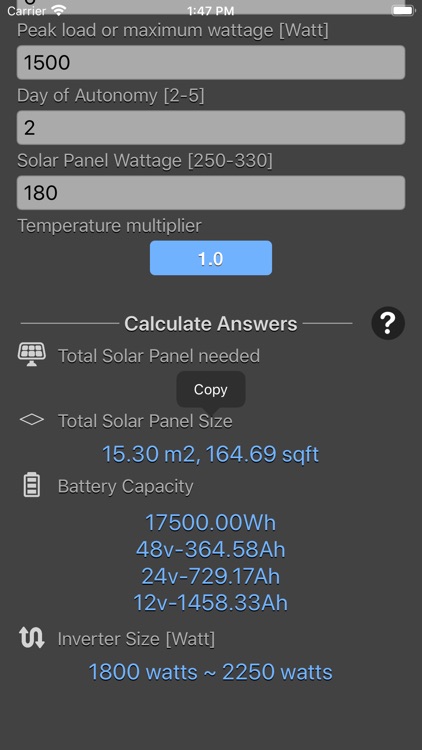 Solar Panel Calculator Plus screenshot-4