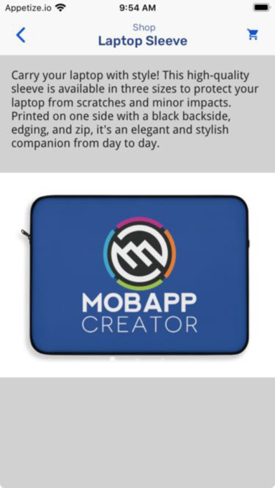 MobApp Shop Screenshot