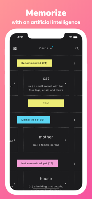 ‎Memorize: CSAT Vocabulary Screenshot