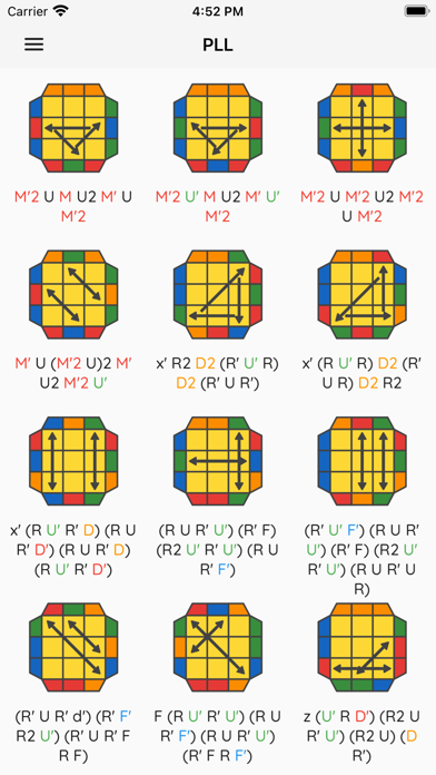 Screenshot #3 pour Cube Algorithms X