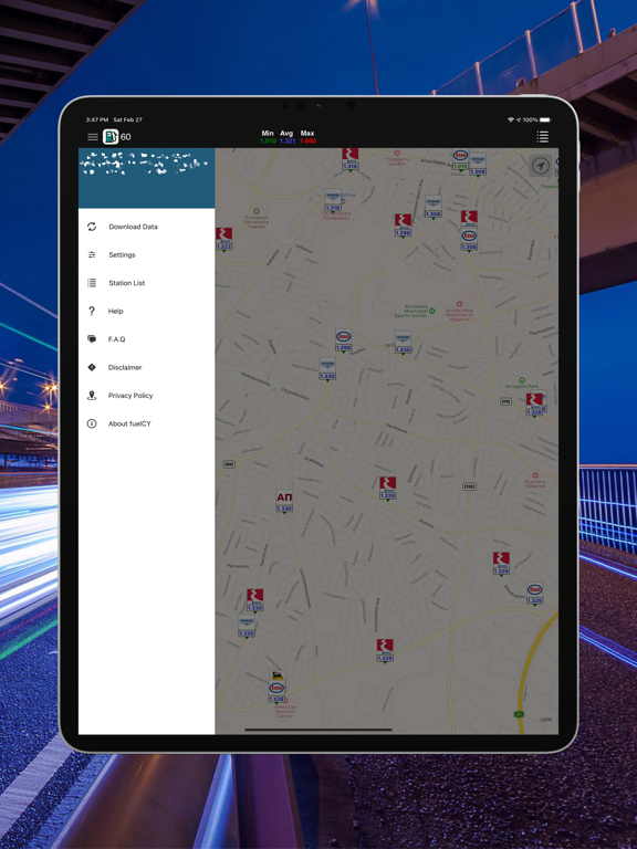 fuelCyprus iPad screenshot 3 - Navigation app