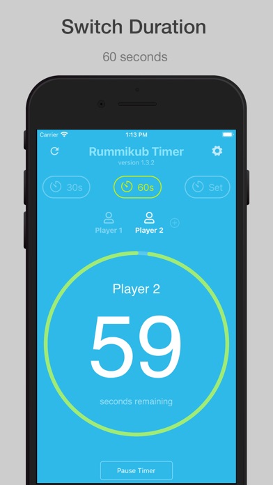 Rummikub Timer Screenshot