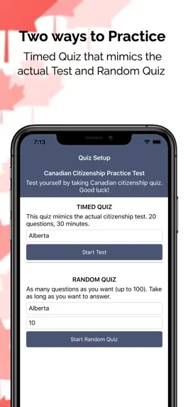 Game screenshot Canada Citizenship Test, Quiz apk