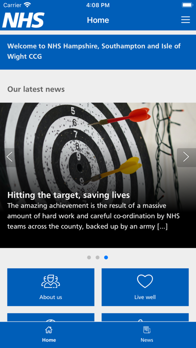 NHS StayConnected Screenshot