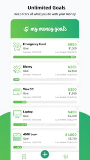 my money goals: track finances iphone screenshot 1