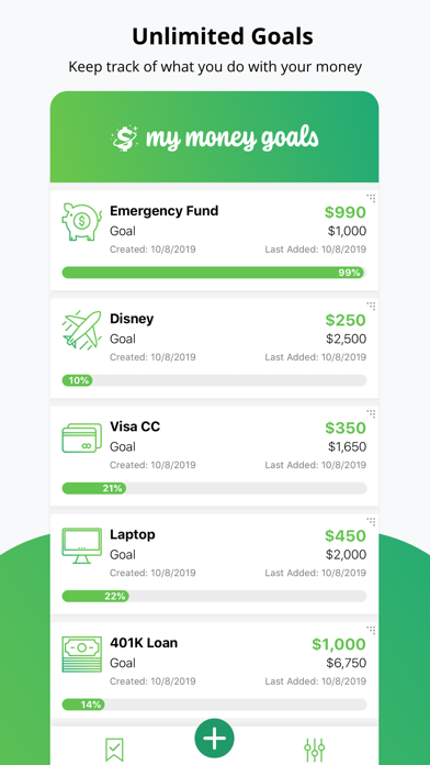 My Money Goals: Track Finances Screenshot