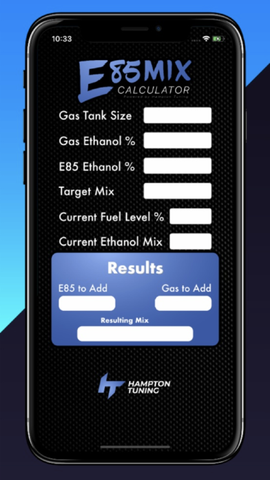 Screenshot #1 pour Hampton E85 Mix Calculator