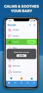 Hushr - White noise for babies screenshot #1 for iPhone