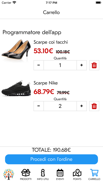 Progetto Commercio Screenshot